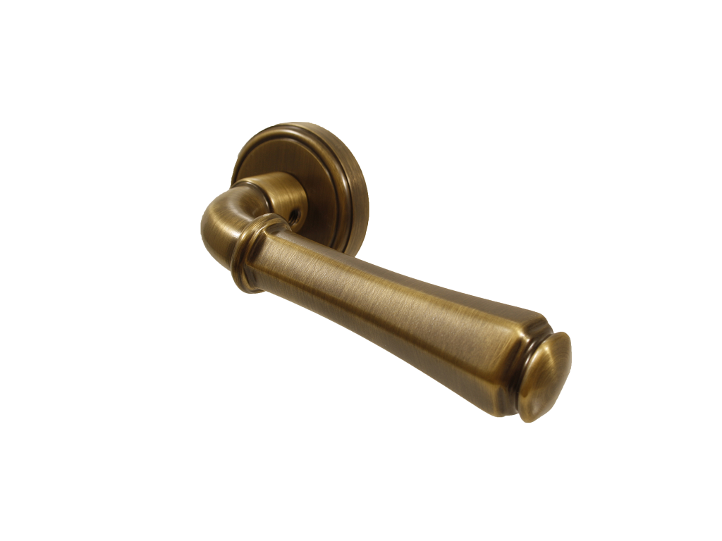 Maniglia Lever Rosetta Tonda d.50x10h+Molle Bocchetta Foro Chiave BG- Bronzo Graffiato | Timeless -Salice Paolo - immagine 2